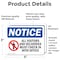 Signmission Visitors OSHA Notice Sign, Vinyl Decal, 5in W x 3.5in L, 2PK OS-2PACK-NS-D-35-L-17063 - alternate 3